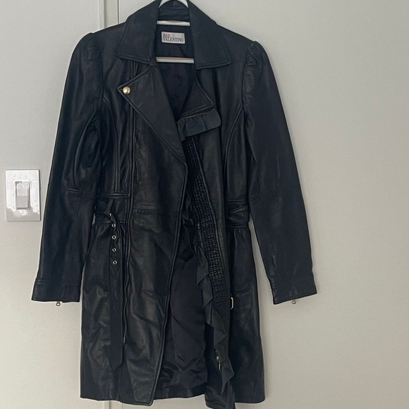 RED Valentino Leather Coat - Picture 1 of 12